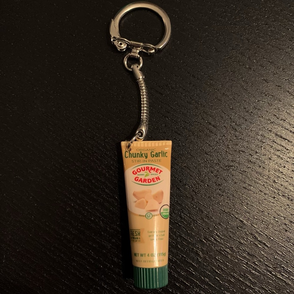 Mini brand keychain/ chunky garlic /toy keychain